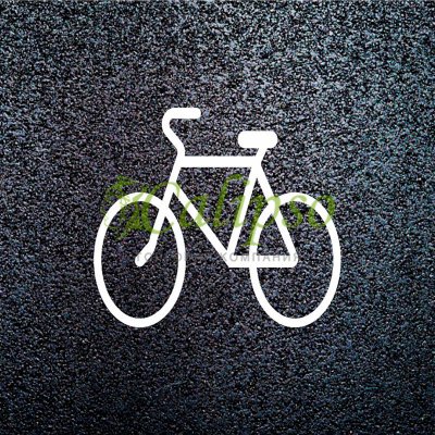 Разметка из термопластика “велосипедное движение 1000*600”