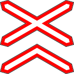 Дорожный знак 1.3.2 Многопутная железная дорога