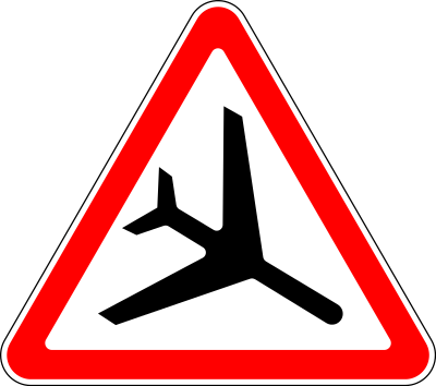 Дорожный знак 1.28 Низколетящие самолёты