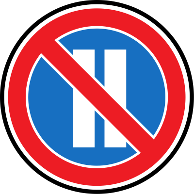 Дорожный знак 3.30 Стоянка запрещена по чётным числам месяца