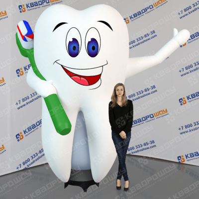 Надувной зуб рекламная фигура для стоматологии